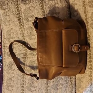 Light Brown leather Naturalizer shoulder bag